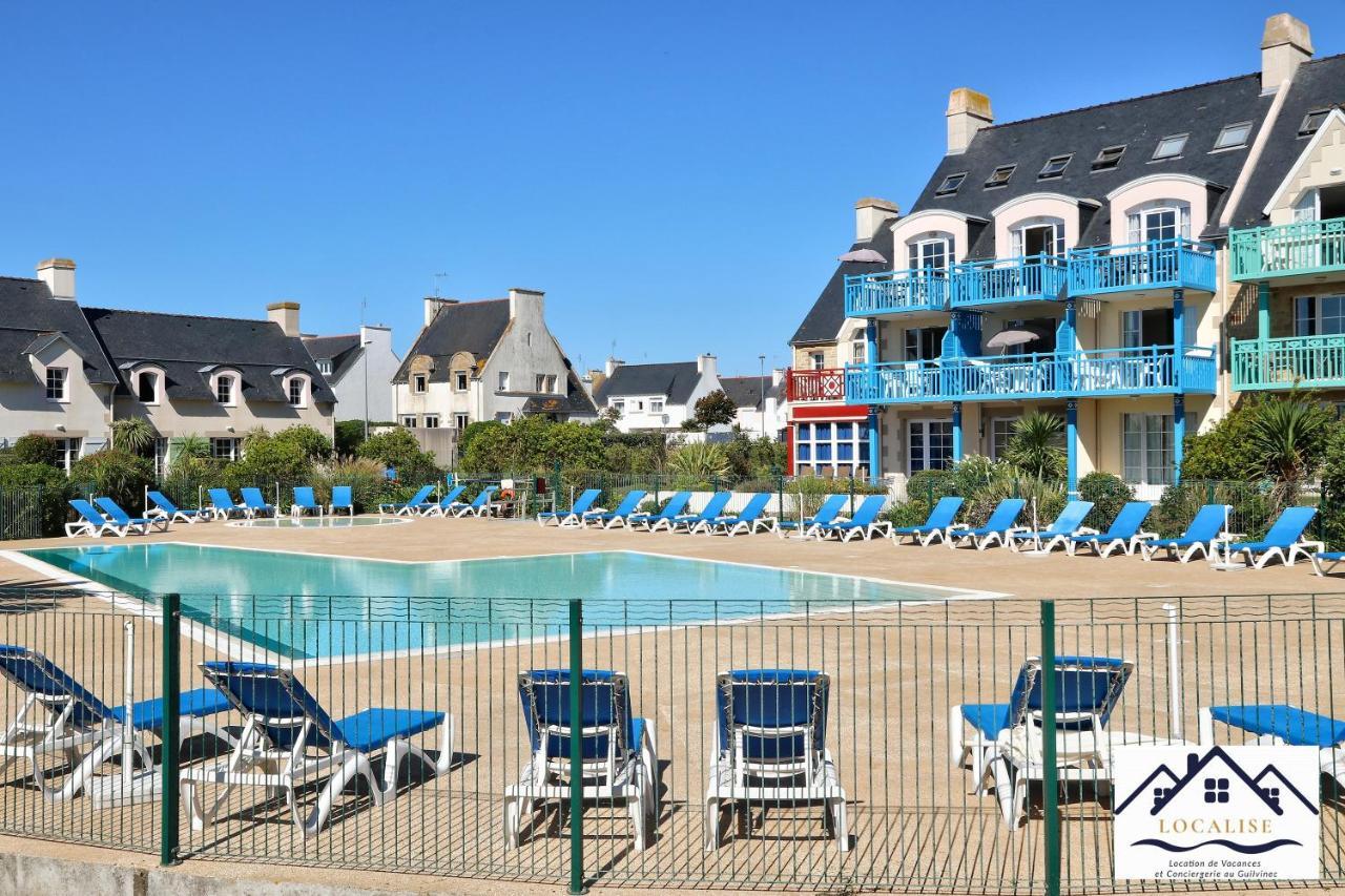 Localise - A06 - Entierement De Plain-Pied Avec Petite Vue Mer - Donnant Sur La Piscine Et Le Jardin - Wifi Inclus - Draps Inclus - Guilvinec 외부 사진